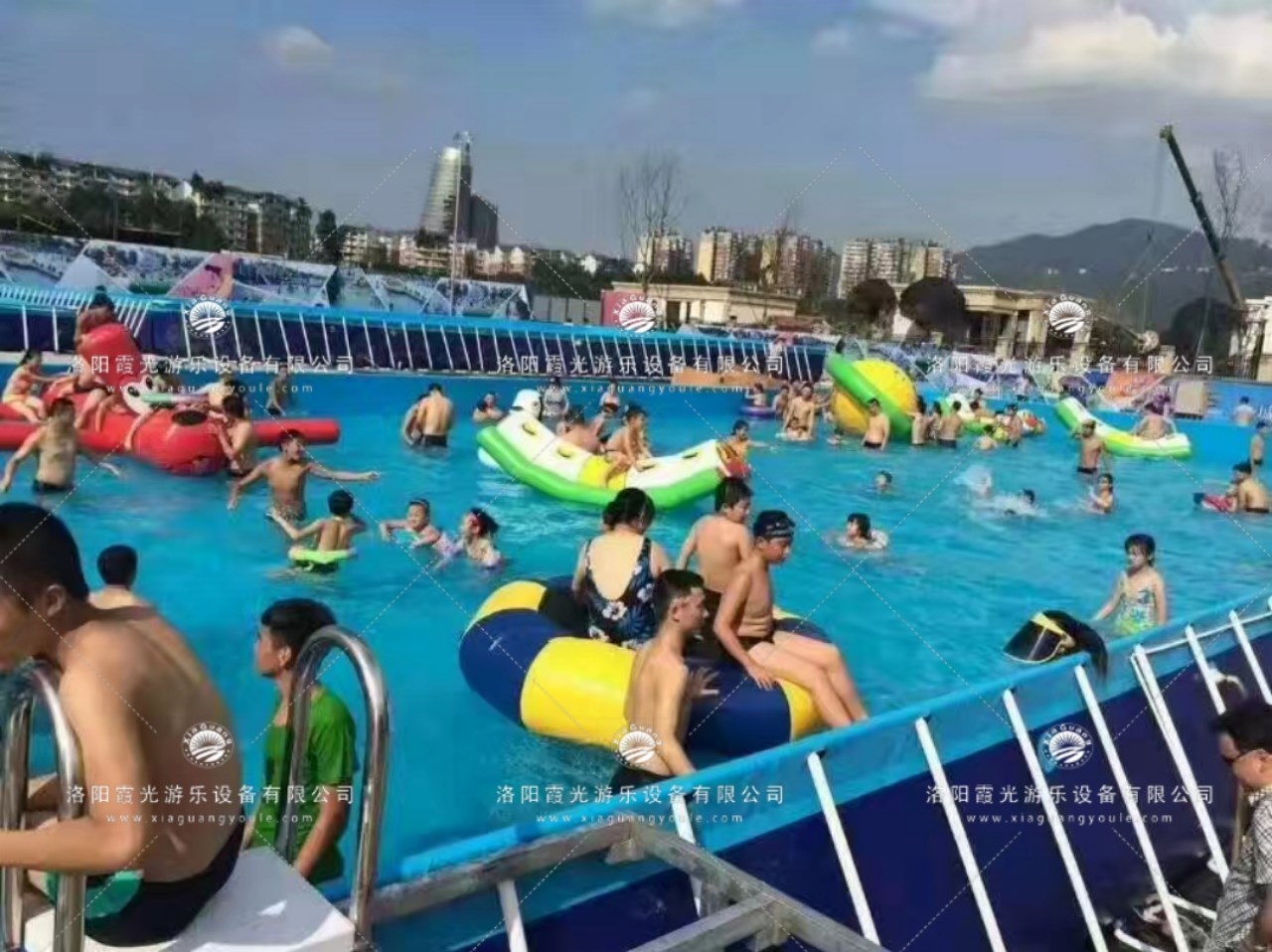 张掖水上乐园支架泳池